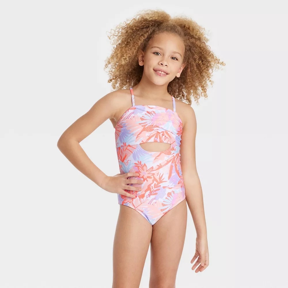 Art Class Girls Floral One Piece Size M (8)